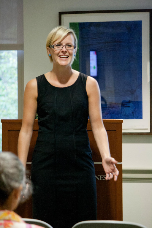 Melanie Spring making a personal presentation